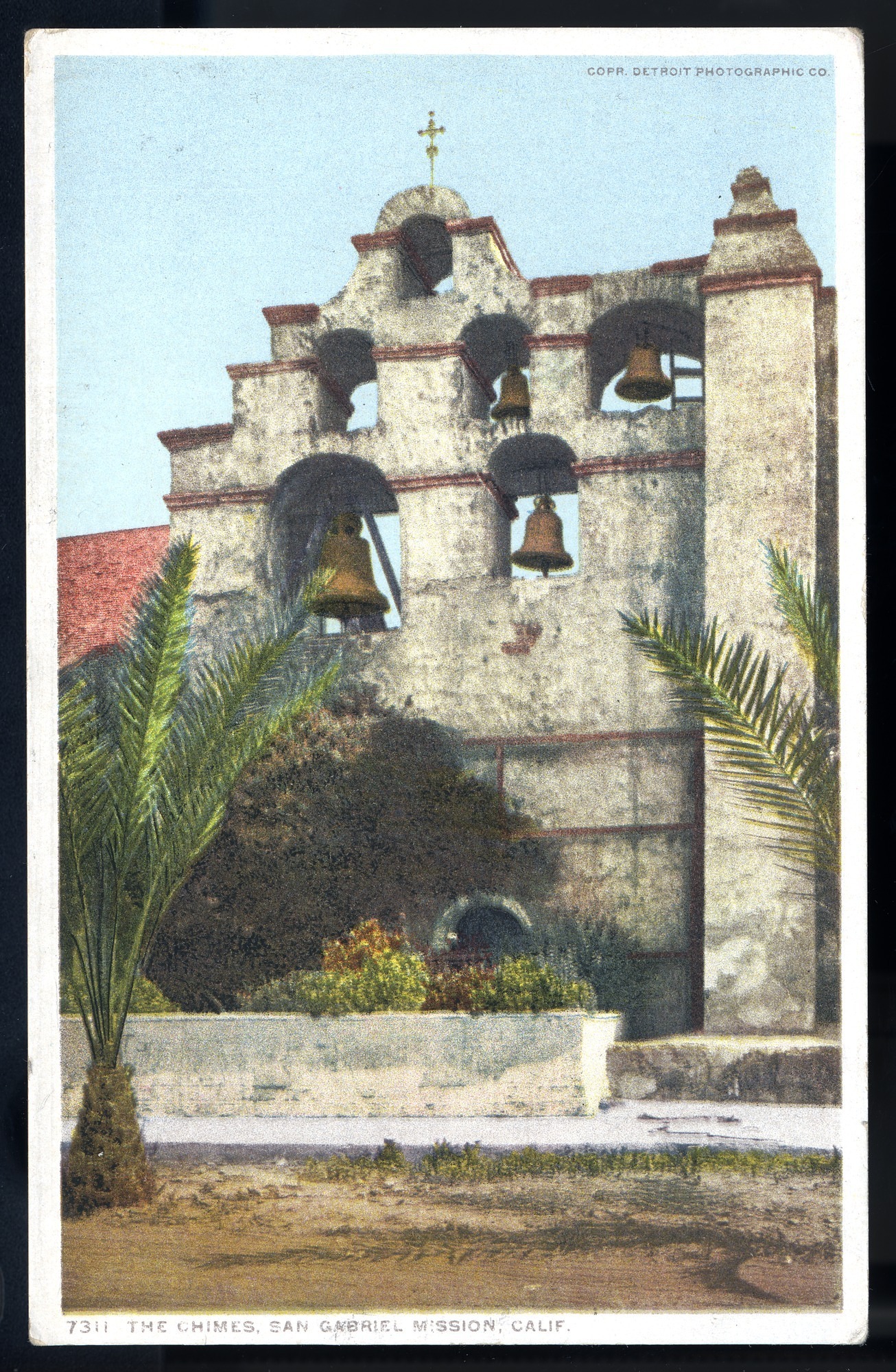 Postcard 15 – The Chimes, San Gabriel Mission. Detroit Publishing Company. ca 1910. NMAH 1986.0639.2023.