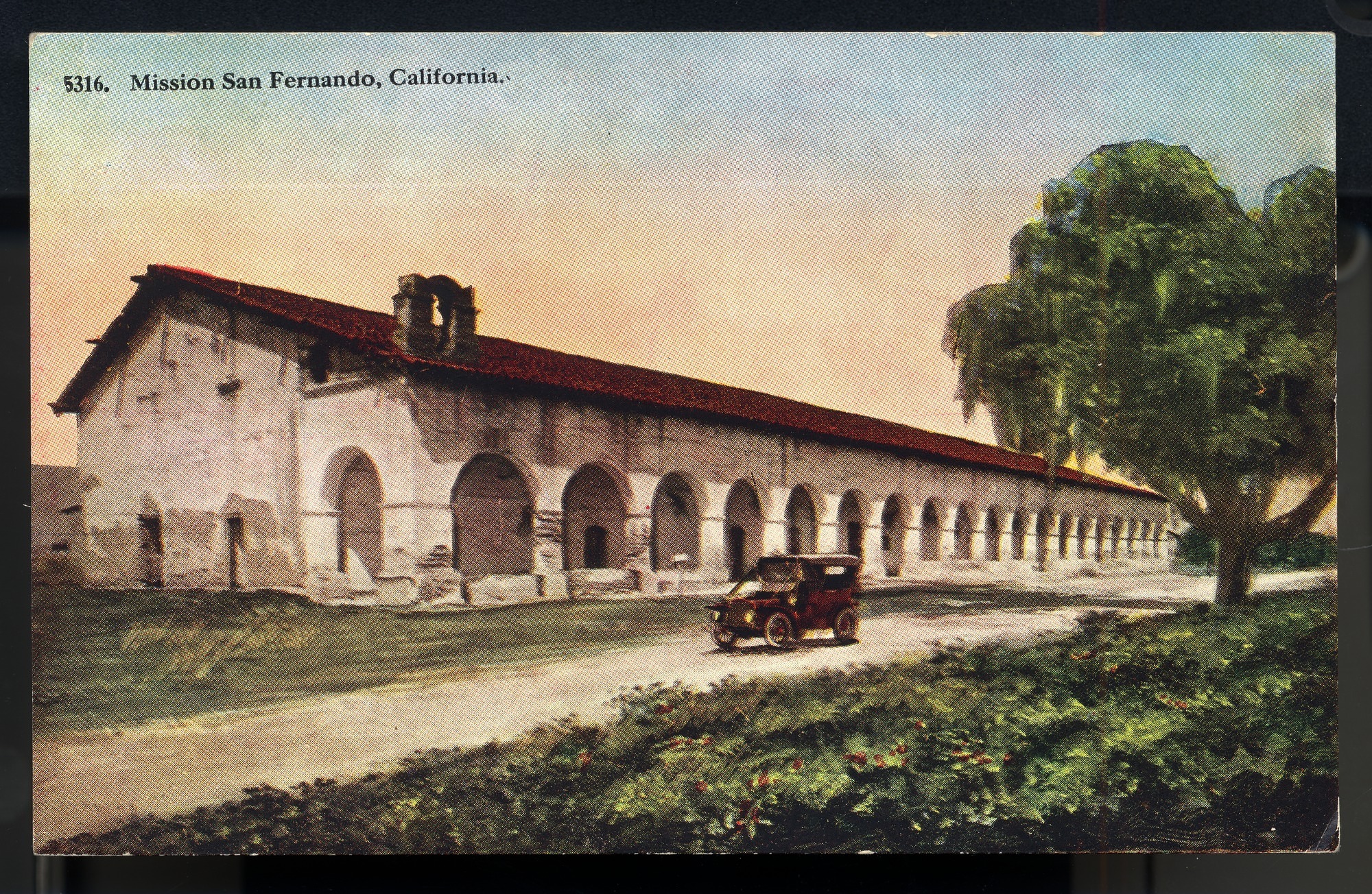 Postcard 51 – Mission San Fernando, California. B. N. Company. ca 1915. NMAH 1986.0639.0389.