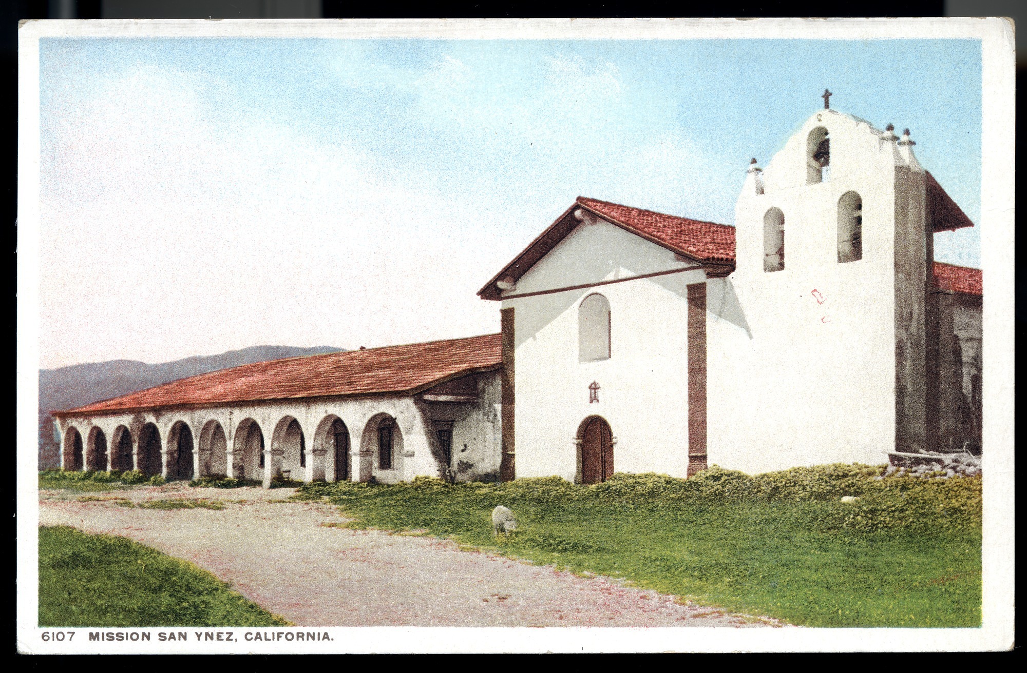 Postcard 60 – Mission San Ynez, California. Detroit Publishing Company. ca 1910. NMAH 1986.0639.2019.