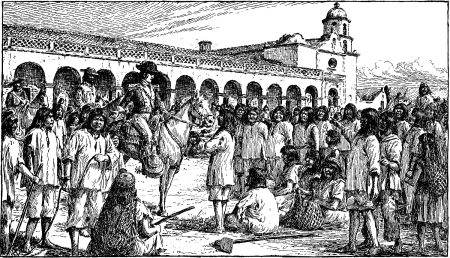 Indians at San Luis Rey Refuse to Work for Captain Portillà, 1834 - A. F. Harmer