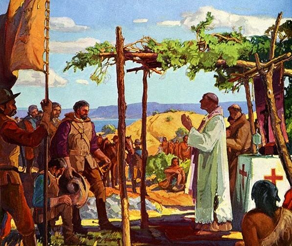 Founding of Mission San Diego - Painting of Carl Oscar Borg