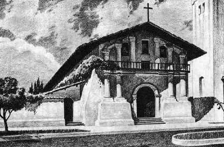 Old image of Mission San Francisco de Asis