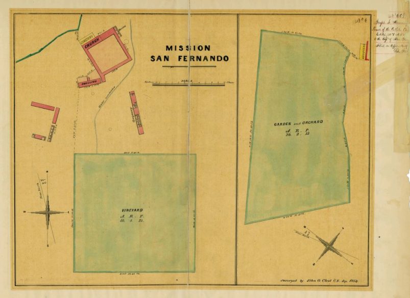 Land Claims of 1854 - Mission San Fernando
